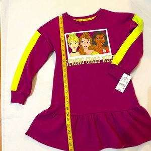 Disney Princess girls sweat shirt dress